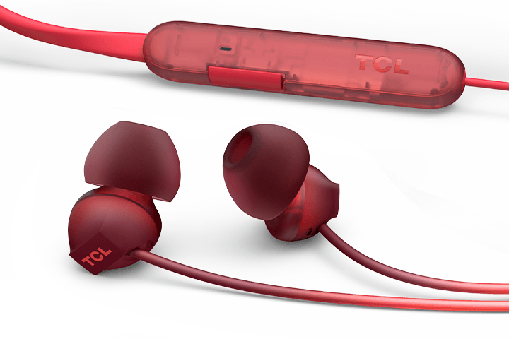 TCL Sunset Orange Wireless In-ear Bluetooth Headphones with Mic - SOCL300BTOR