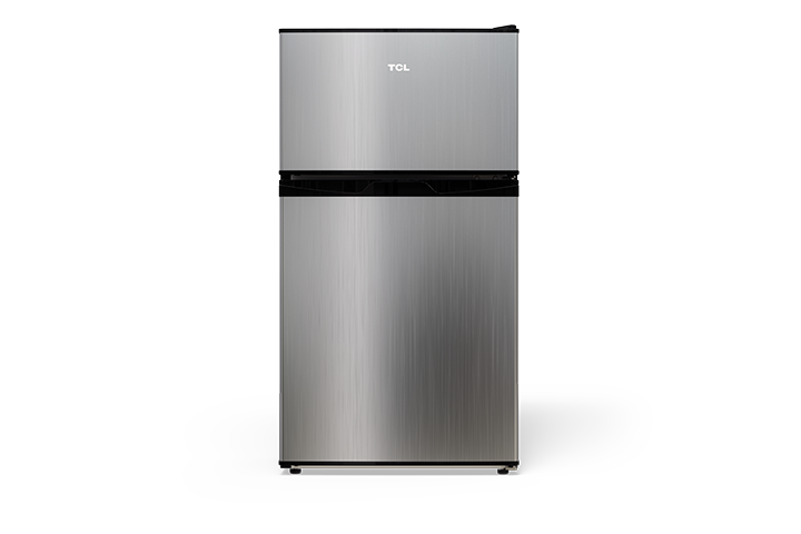 TCL 3.1 Cu.Ft Two Door Mini Refrigerator Silver - TRM31D4AV