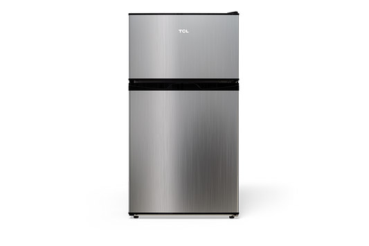 TCL 3.1 Cu.Ft Two Door Mini Refrigerator Silver - TRM31D4AV