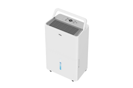 Handle detail on the white TCL 25-pint dehumidifier.