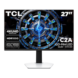 TCL 27" C2A Series 4K QD-Mini LED 320Hz 1,200 Nits Peak Brightness 0.3ms MPRT-Plus Gaming Monitor