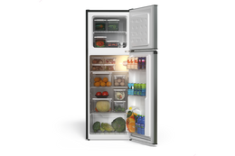 TCL 4.7 Cu.Ft Two Door Mini Refrigerator Silver - TRM47D5AV