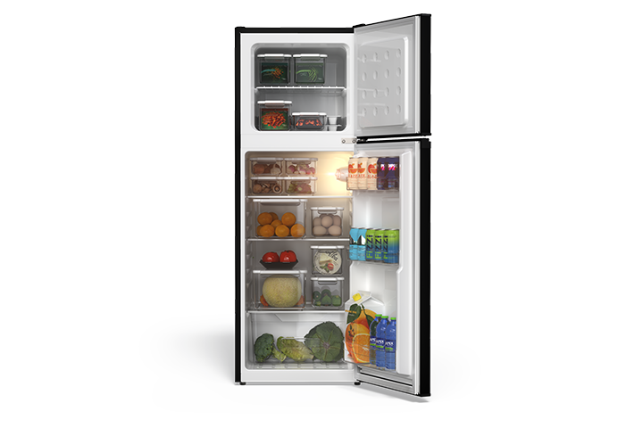 TCL 4.7 Cu.Ft Two Door Mini Refrigerator Black - TRM47D5AB – TCL