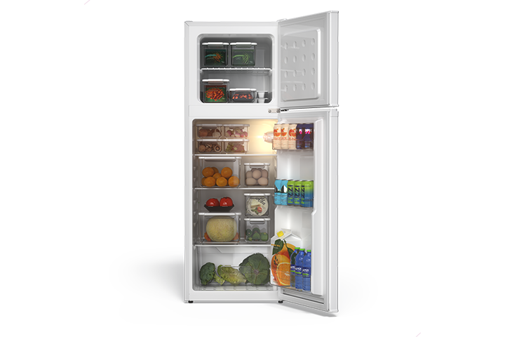 TCL 4.7 Cu.Ft Two Door Mini Refrigerator White - TRM47D5AW