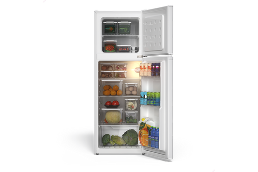 TCL 4.7 Cu.Ft Two Door Mini Refrigerator White - TRM47D5AW