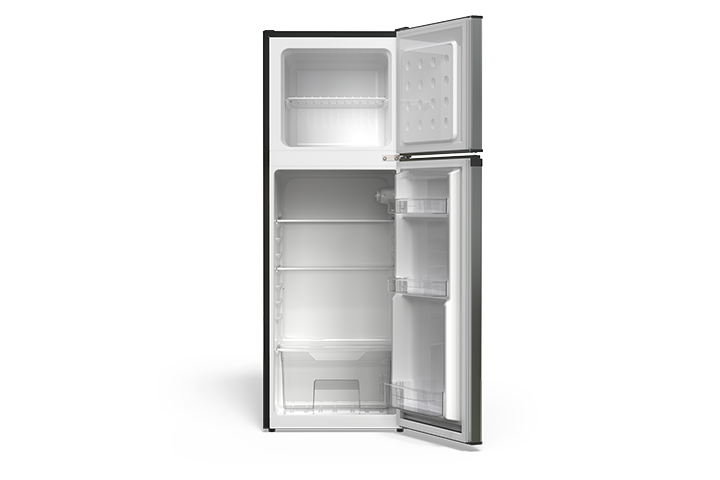 TCL 4.7 Cu.Ft Two Door Mini Refrigerator Silver - TRM47D5AV
