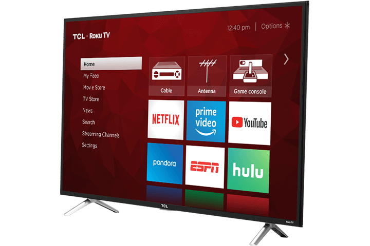 TCL 49” Class 4-Series 4K UHD HDR Roku Smart TV - 49S405