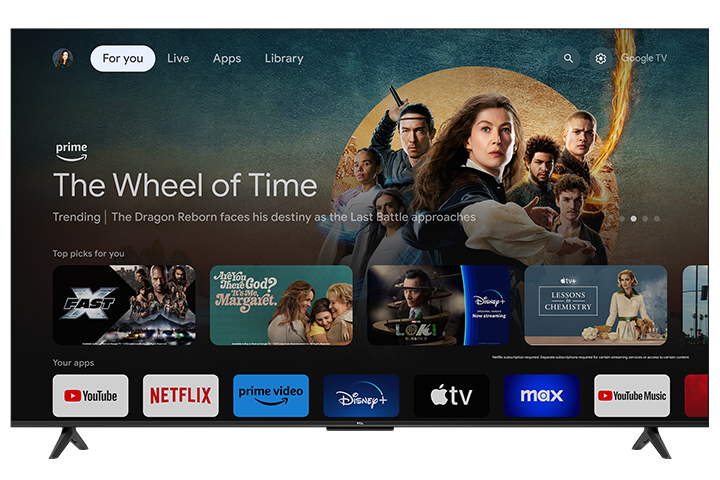 TCL 50" S Class 4K UHD HDR LED Smart TV with Google TV – 50G31