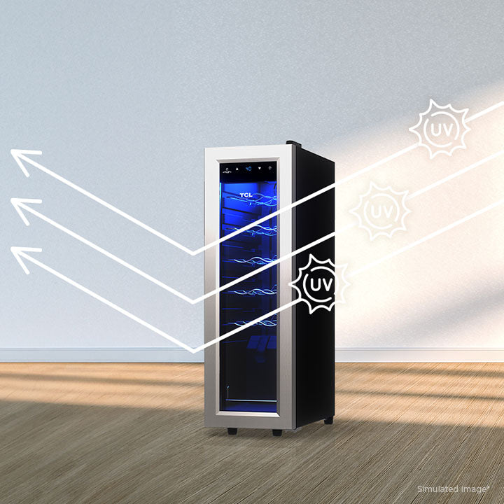 TCL 12 Bottles Single Temperature Zone Free Standing Wine Cooler