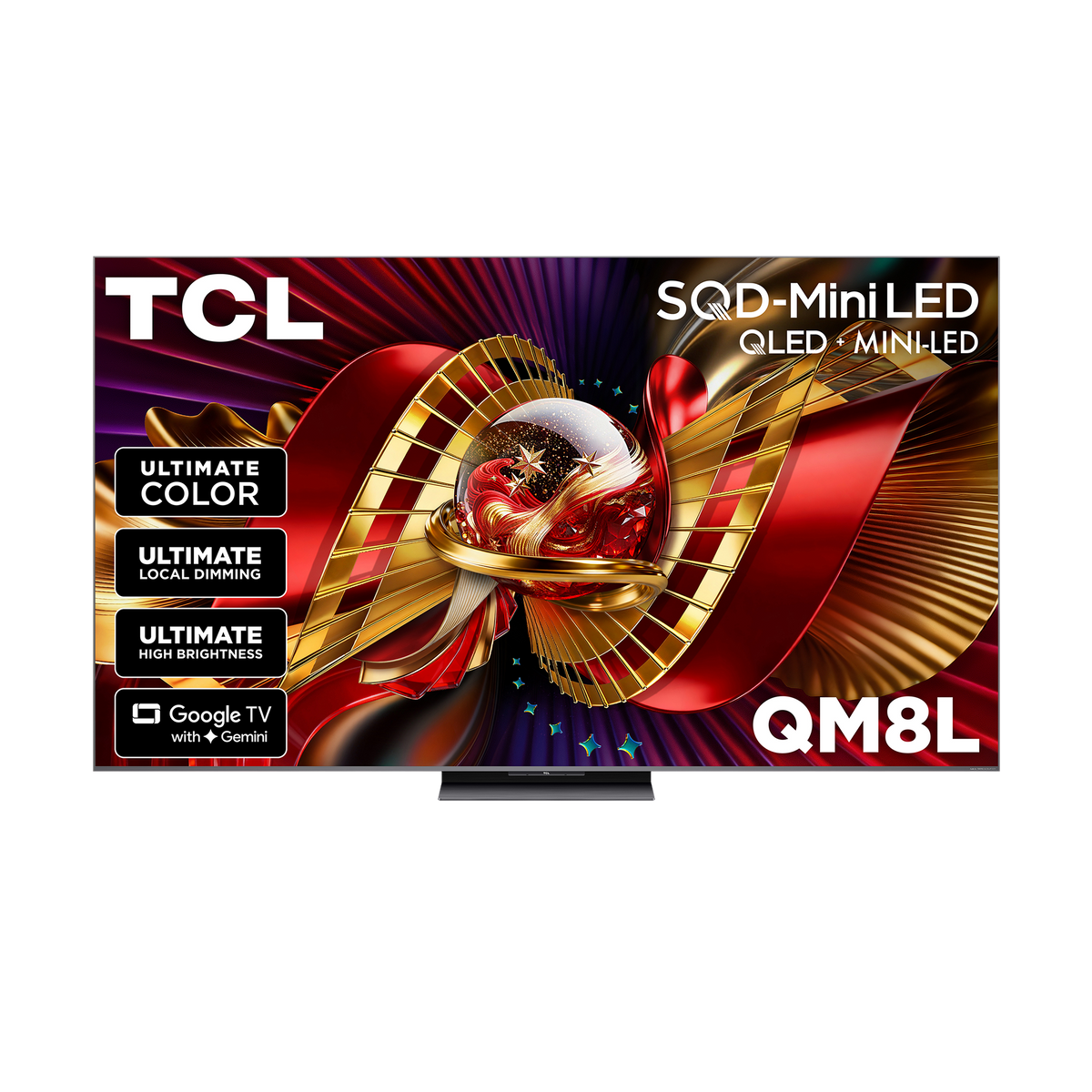 QM8L Series SQD-Mini LED 4K UHD HDR Smart TV with Google TV –