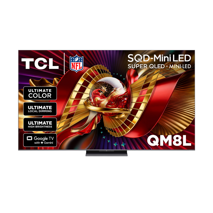 QM8L Series SQD-Mini LED 4K UHD HDR Smart TV with Google TV –