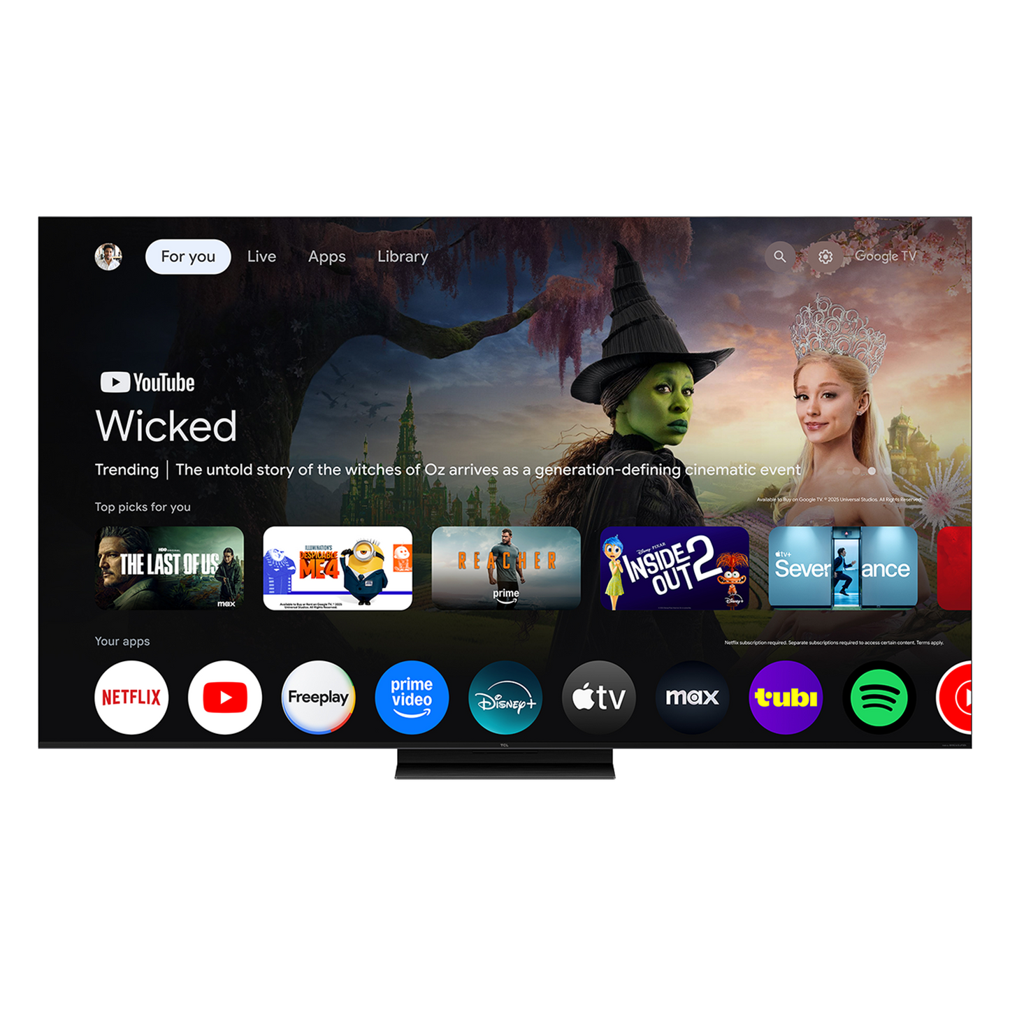 QM7L Series SQD-Mini LED 4K UHD HDR Smart TV with Google TV