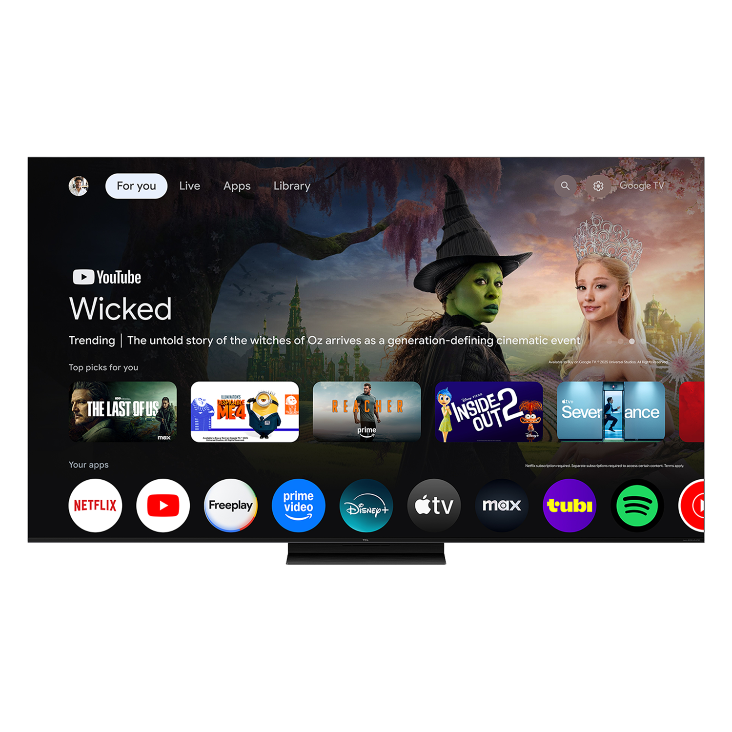 QM7L Series SQD-Mini LED 4K UHD HDR Smart TV with Google TV