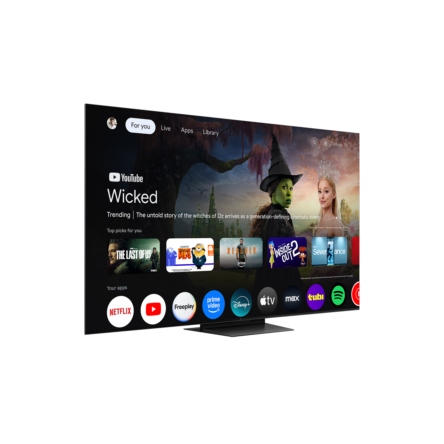 QM7L Series SQD-Mini LED 4K UHD HDR Smart TV with Google TV