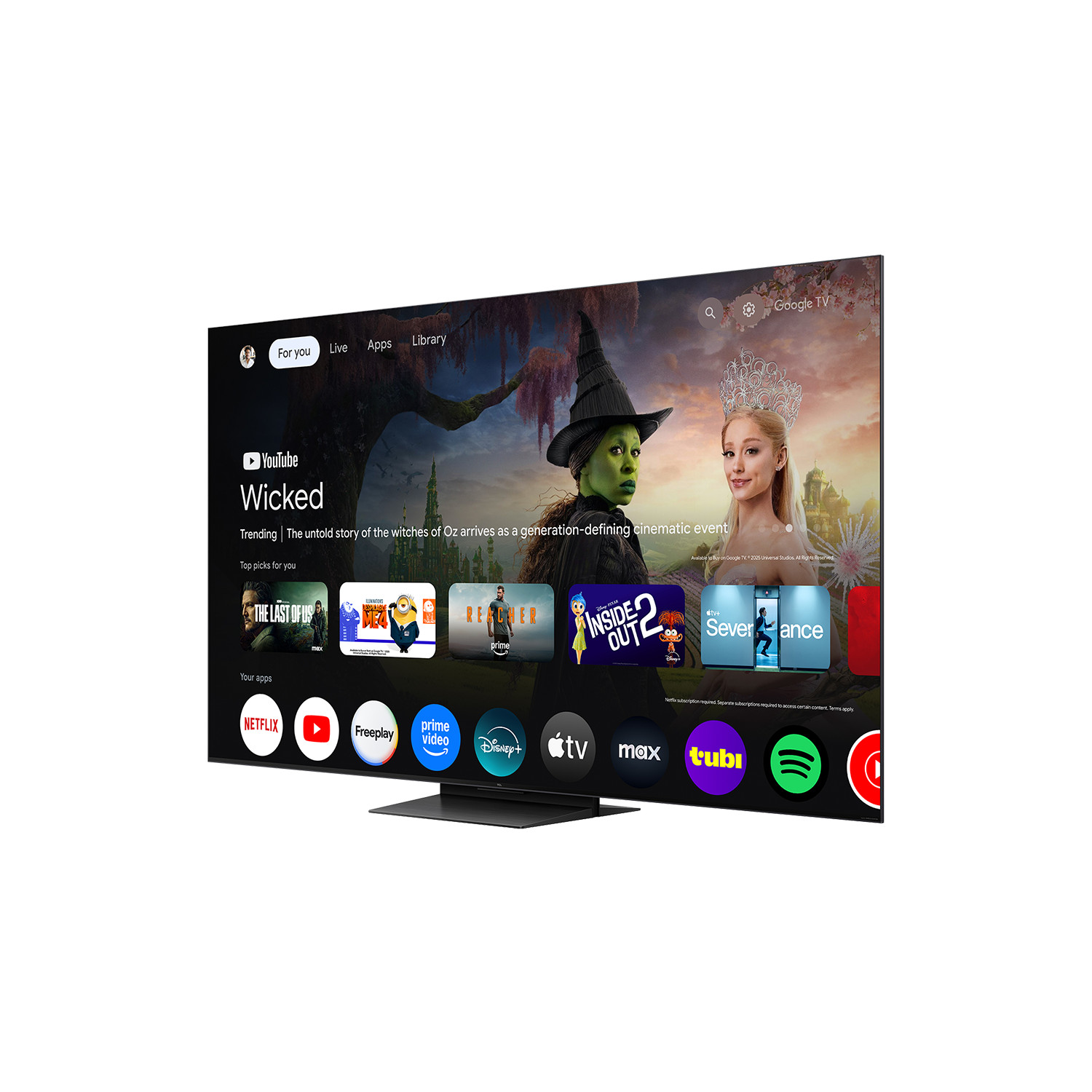 QM7L Series SQD-Mini LED 4K UHD HDR Smart TV with Google TV