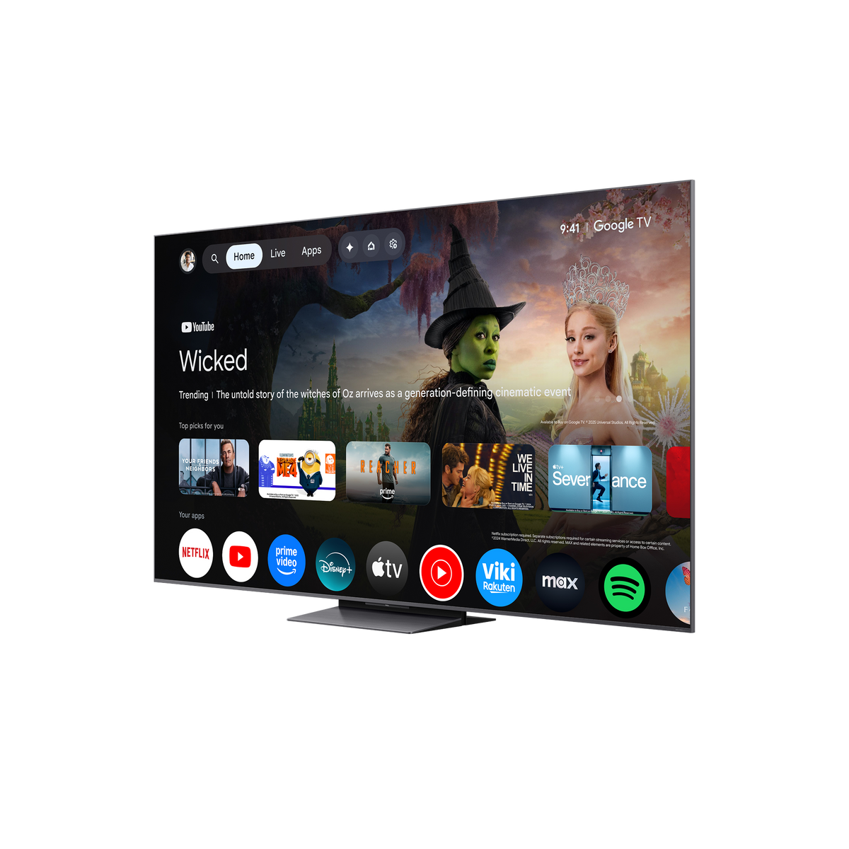 QM8L Series SQD-Mini LED 4K UHD HDR Smart TV with Google TV –