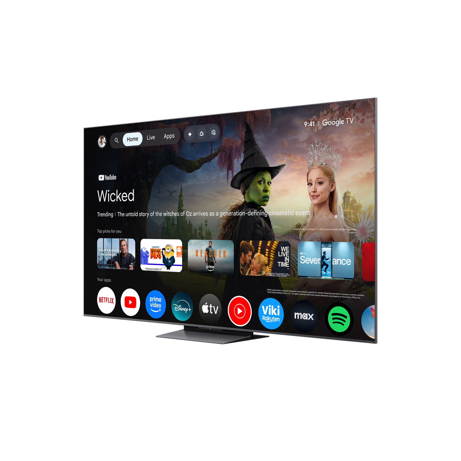 QM8L Series SQD-Mini LED 4K UHD HDR Smart TV with Google TV –