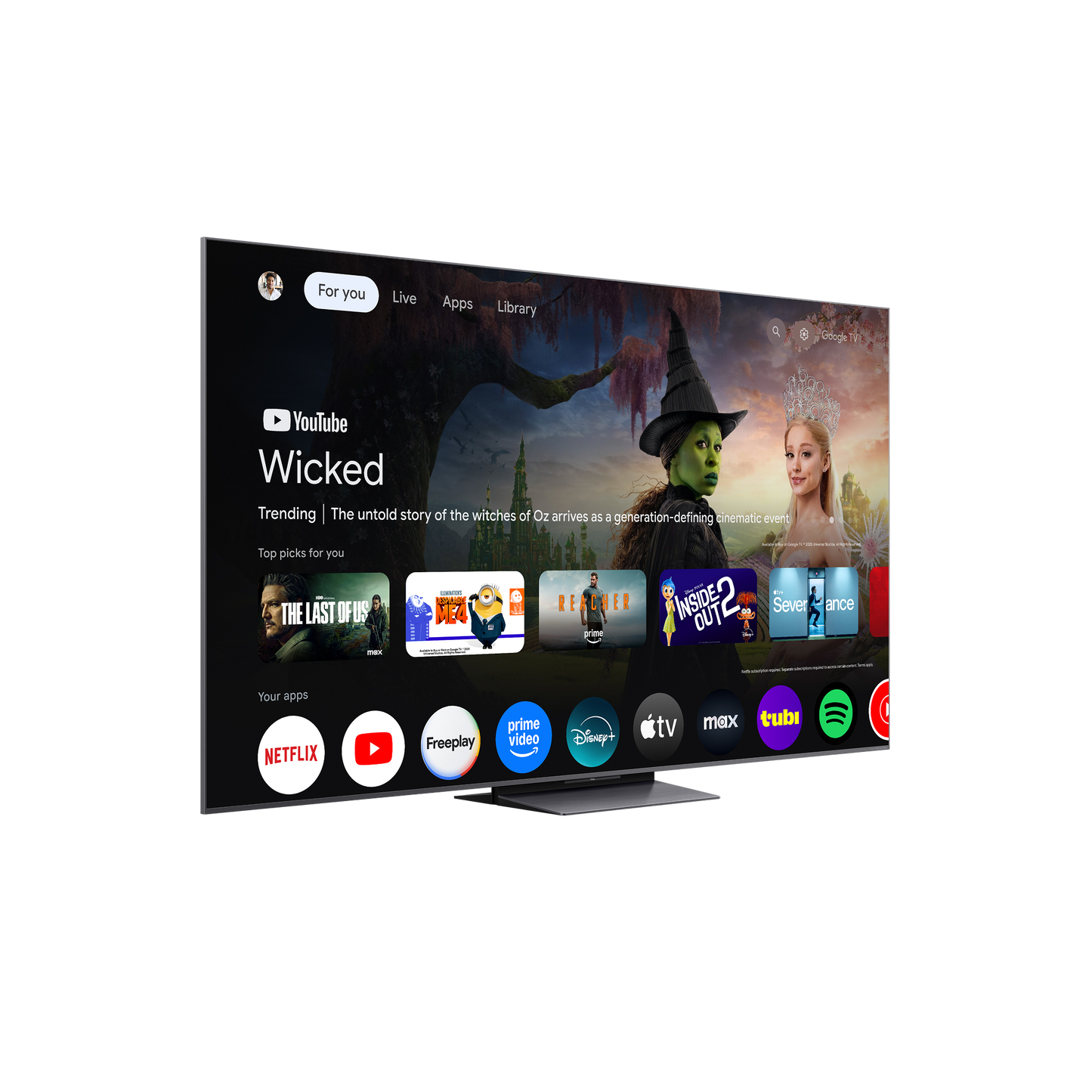 QM8L Series SQD-Mini LED 4K UHD HDR Smart TV with Google TV –