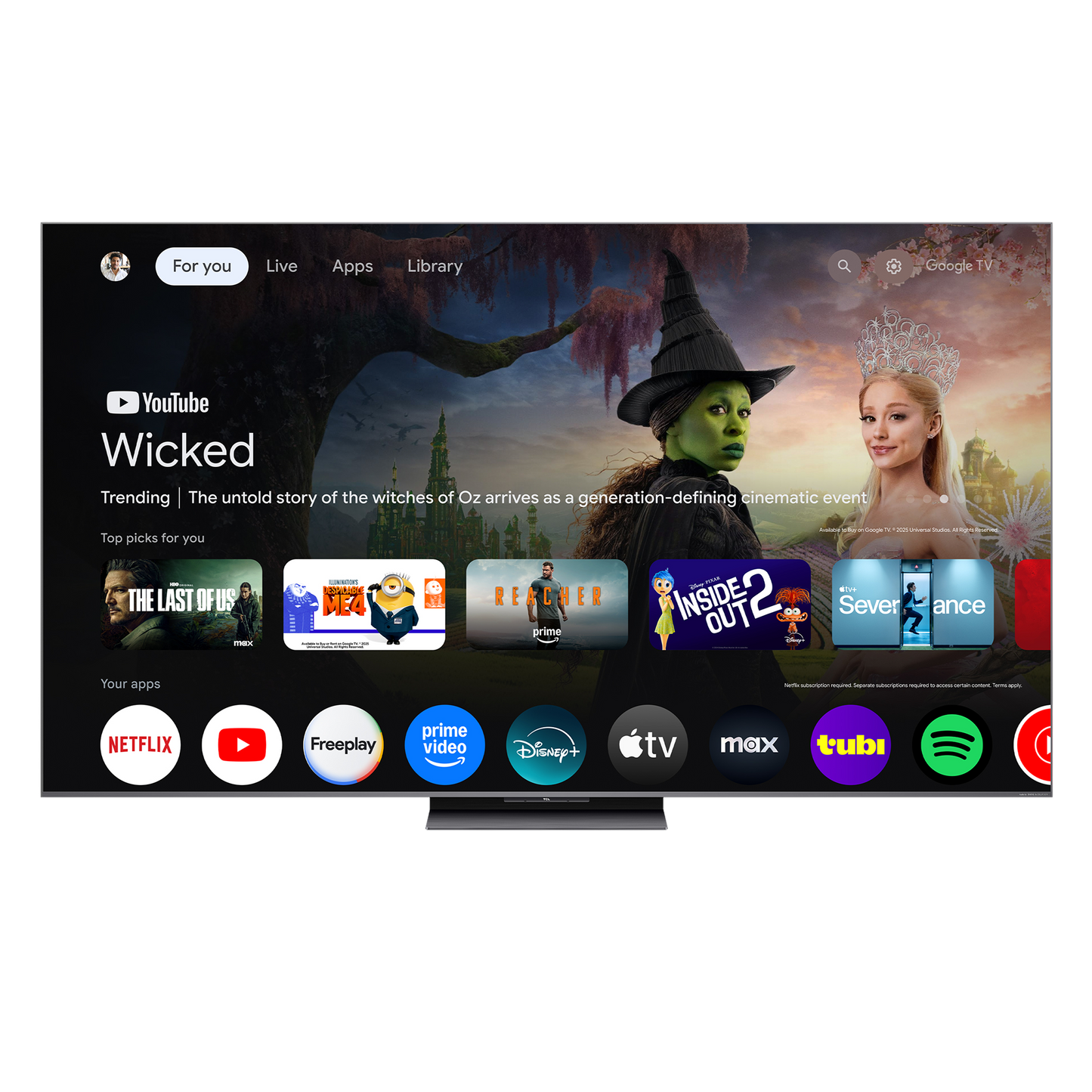 QM8L Series SQD-Mini LED 4K UHD HDR Smart TV with Google TV –