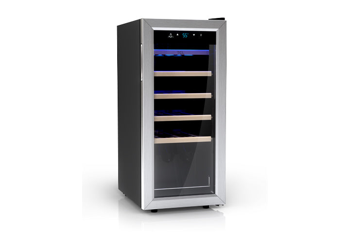 TCL 18 Bottles Single Temperature Zone Free Standing Wine Cooler - WC18L1S