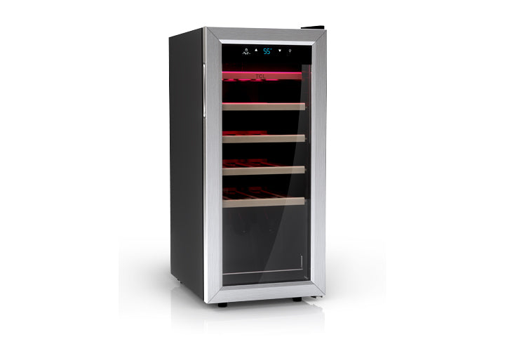 TCL 18 Bottles Single Temperature Zone Free Standing Wine Cooler - WC18L1S