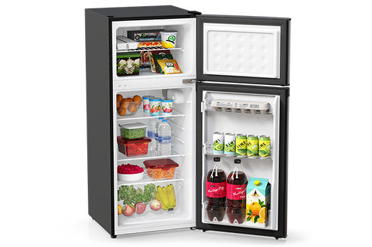 TCL 4.5 Cu.Ft. Two Door Refrigerator - Stainless Look