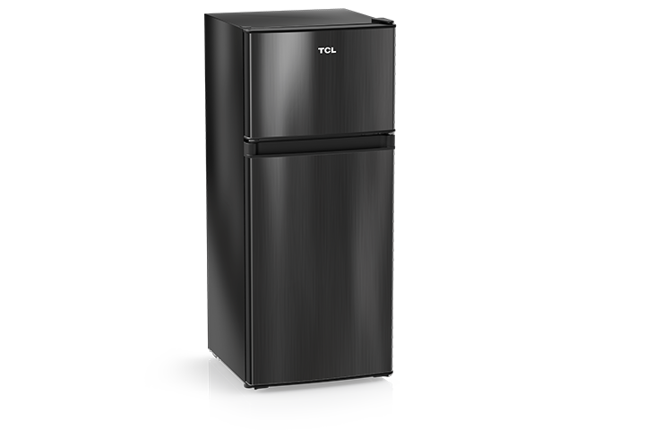 TCL 4.5 Cu.Ft. Two Door Refrigerator - Black Stainless Look