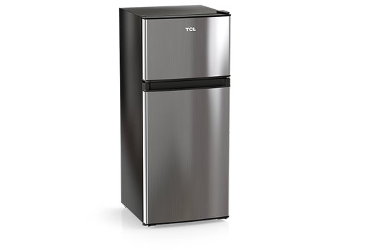 TCL 4.5 Cu.Ft. Two Door Refrigerator - Stainless Look