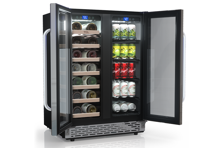 Dual Wine & Beverage Chiller 19 Bottles / 78 Cans, ISTA 6A E-Commerce Package / 6A Package - TRD20B8AS
