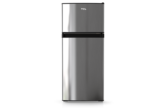 TCL 4.5 Cu.Ft. Two Door Refrigerator - Stainless Look