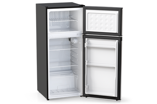 TCL 4.5 Cu.Ft. Two Door Refrigerator - Stainless Look