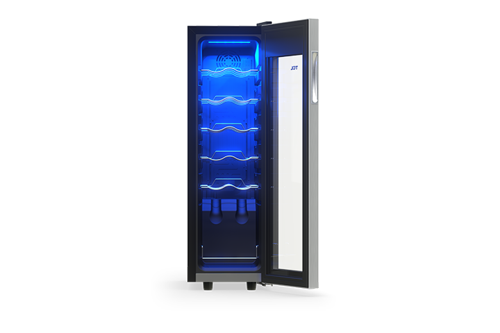 TCL 12 Bottles Single Temperature Zone Free Standing Wine Cooler - TRW12F6AS