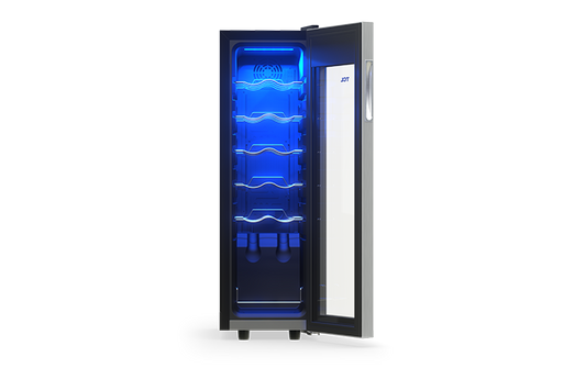 TCL 12 Bottles Single Temperature Zone Free Standing Wine Cooler - TRW12F6AS