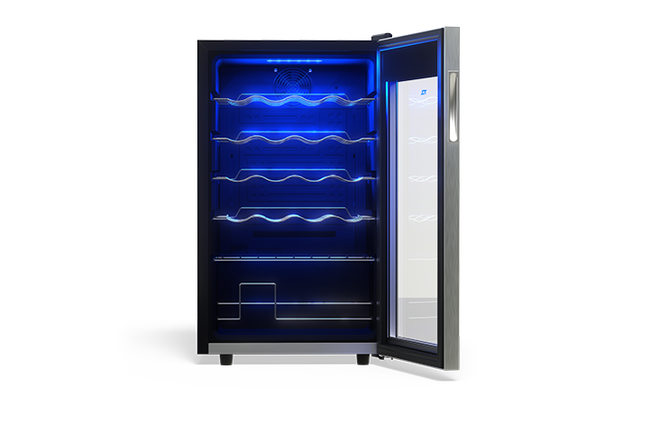 TCL 24 Bottles Single Temperature Zone Free Standing Wine Cooler - TRW24F6AS