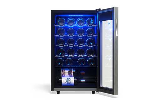 TCL 24 Bottles Single Temperature Zone Free Standing Wine Cooler - TRW24F6AS