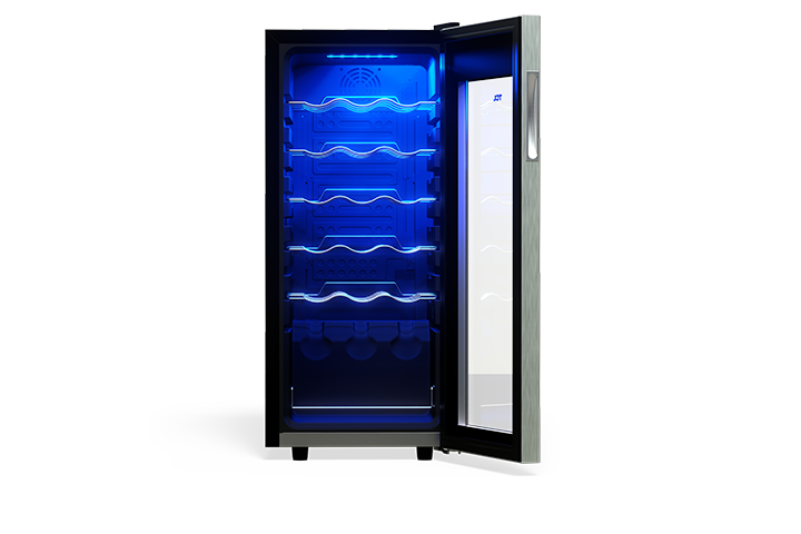 TCL 18 Bottles Single Temperature Zone Free Standing Wine Cooler - TRW18F6AS