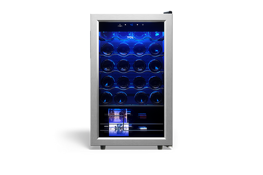 TCL 24 Bottles Single Temperature Zone Free Standing Wine Cooler - TRW24F6AS