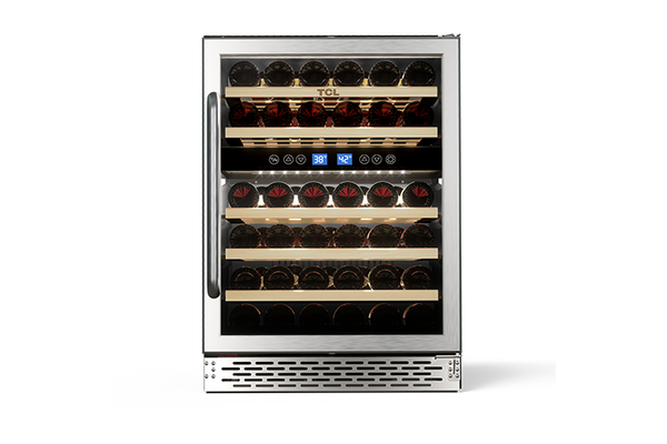 TCL 46 Bottles Dual Temperature Zones Free Standing Wine Cooler
