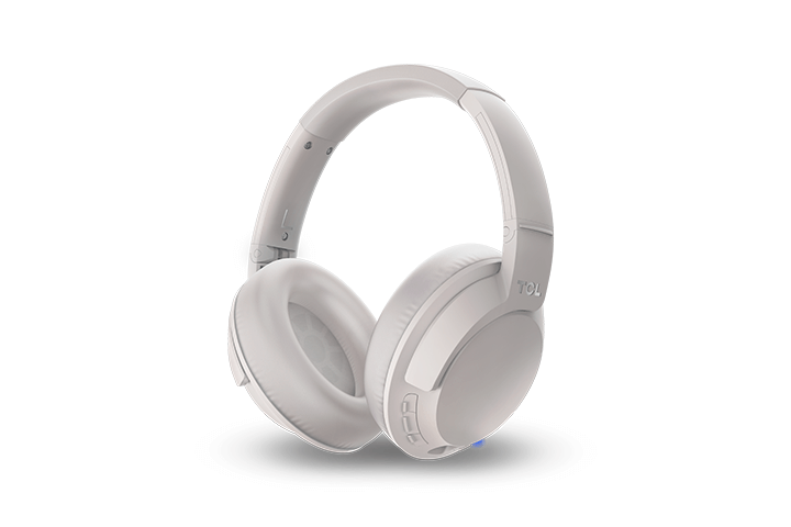 TCL Cement Gray On-Ear Sound Isolating Hi-Res Wireless Headphones with Built-in Mic - ELIT400BTWT