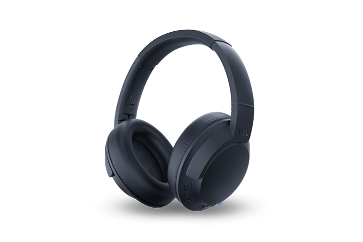 TCL Midnight Blue On-Ear Sound Isolating Hi-Res Wireless Headphones with Built-in Mic - ELIT400BTBL