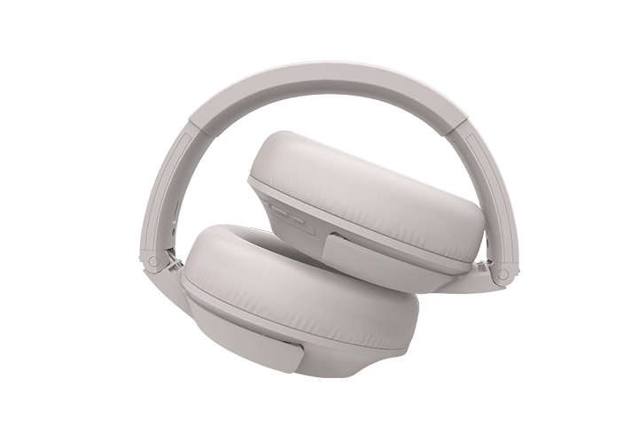 TCL Cement Gray On-Ear Sound Isolating Hi-Res Wireless Headphones with Built-in Mic - ELIT400BTWT