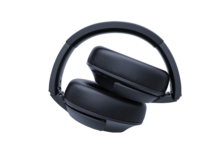 TCL Midnight Blue On-Ear Sound Isolating Hi-Res Wireless Headphones with Built-in Mic - ELIT400BTBL