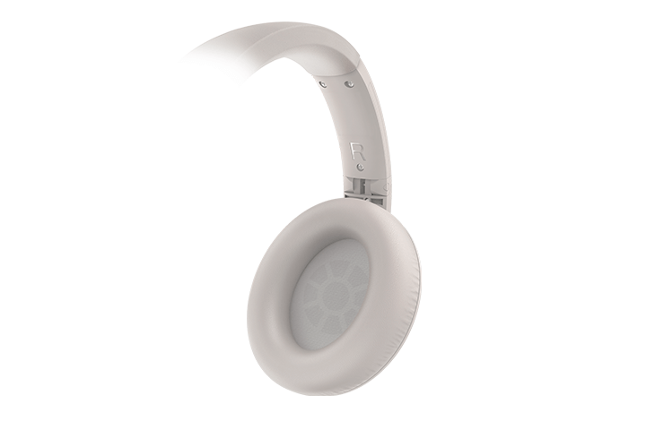 TCL Cement Gray On-Ear Noise Cancelling Hi-Res Wireless Headphones with Built-in Mic - ELIT400NCWT