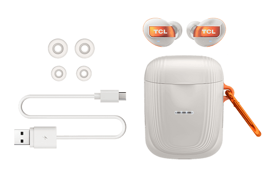 TCL White True Wireless In-ear Bluetooth Headphones - ACTV500TWS