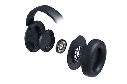TCL Midnight Blue On-Ear Noise Cancelling Hi-Res Wireless Headphones with Built-in Mic - ELIT400NCBL