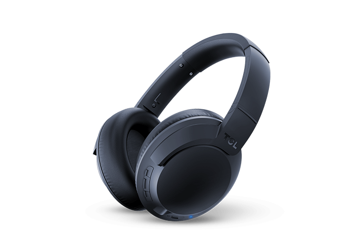 TCL Midnight Blue On-Ear Sound Isolating Hi-Res Wireless Headphones with Built-in Mic - ELIT400BTBL