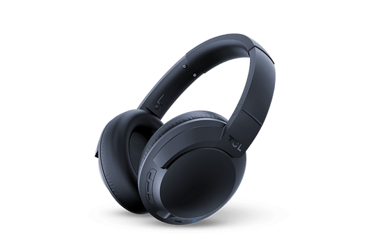 TCL Midnight Blue On-Ear Sound Isolating Hi-Res Wireless Headphones with Built-in Mic - ELIT400BTBL