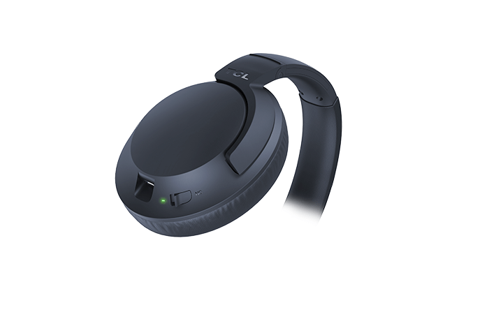 TCL Midnight Blue On-Ear Noise Cancelling Hi-Res Wireless Headphones with Built-in Mic - ELIT400NCBL