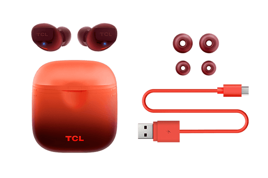 TCL Sunset Orange True Wireless In-ear Bluetooth Headphones - SOCL500TWS