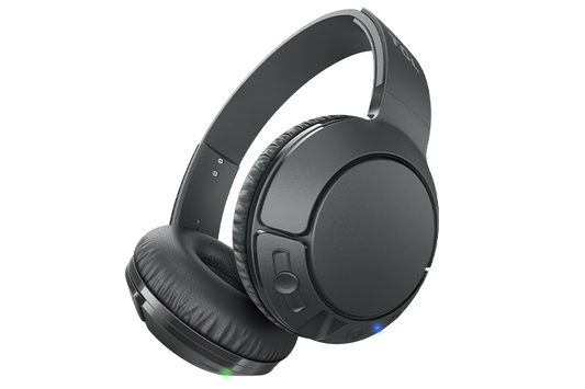 TCL Shadow Black Wireless On-ear Noise Cancelling Headphones with Mic - MTRO200NCBK